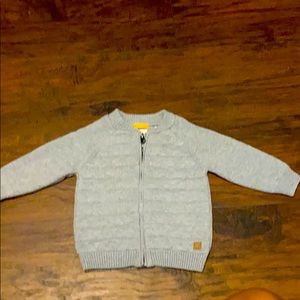 Zara Knit Baby Boy Zip Up Jacket 9-12 Months